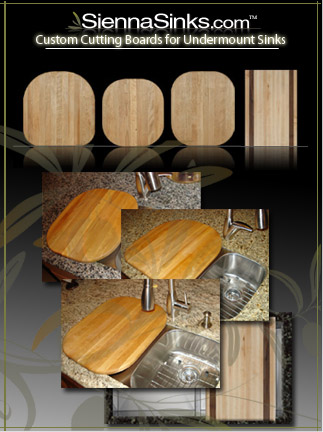 Custom Cutting Boards for Undermount Sinks